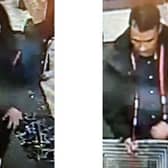 Thames Valley Police have released a CCTV image of two people they want to question in connection to a theft in Banbury (photo from TVP website)