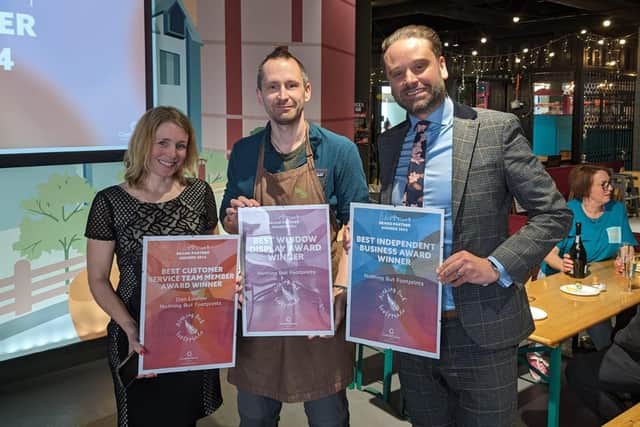 Zero-waste shop Nothing But Footprints claimed awards in three categories.