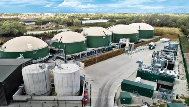 A computer generated picture by the Stop Hardwick Energy group showing what the anaerobic digester plant might look like