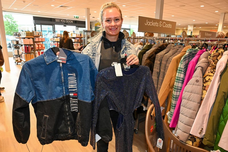 Anna Graf, doing a spot of shopping at the new TK Maxx shop.