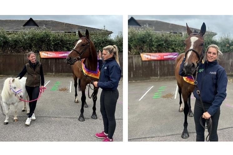 Top professional jockey visits specialist school near Chipping Norton ...