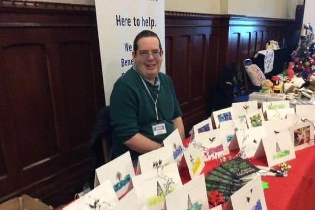 Andy Willis, leader of Banburyshire Advice Centre, will be selling his art cards at the Adderbury Christmas Market to raise funds for the organisation