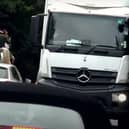 Members of the Warwickshire Hunt were filmed in October causing traffic disruption on a high crash risk section of the busy Fosse Way in Warwickshire. This rider was on his phone as traffic queued behind him.