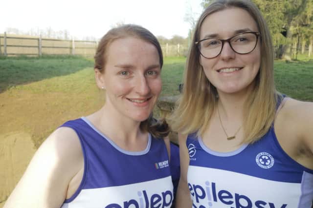 Sisters - and former Warriner pupils - Lucy Sidwells and Rachel Evans are building up the miles to support the Epilepsy Society in the London Marathon this October.