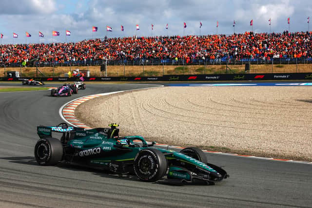Fernando Alonso came ninth to earn Aston Martin a huge two points at the Dutch Grand Prix. (Photo by Clive Mason/Getty Images)