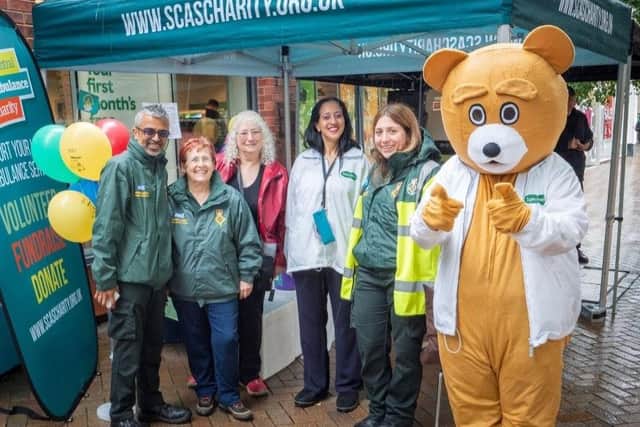 Staff at Banbury Specsavers raised money for the South Central Ambulance Charity by hosting a tombola.