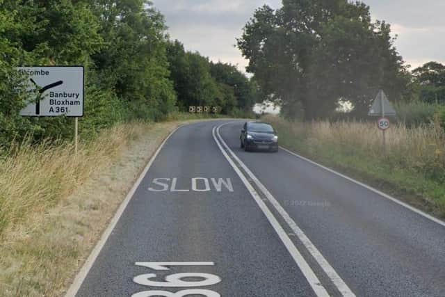 Anne's car broke down on the A361 between South Newington and Bloxham.