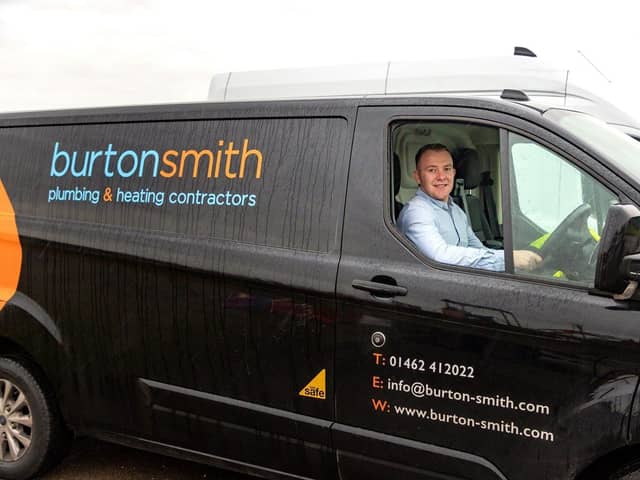 Toby Burton, founder and managing director of Burton Smith Plumbing &amp; Heating