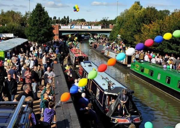Canal Weekend is back - this picture from 2018 shows the attraction of the event on the Banbury canal