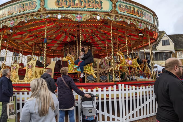 The grand carousel was one of the main draws of the Victorian Market.