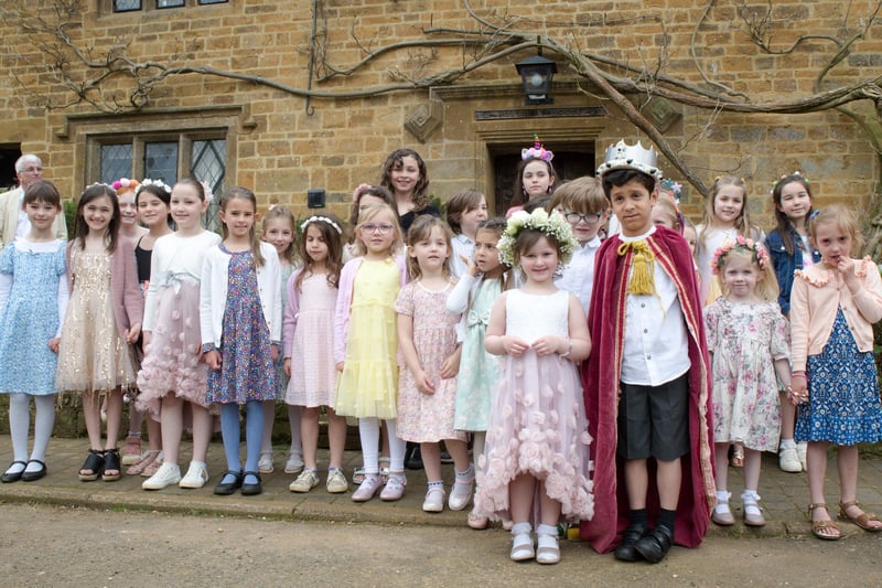 Many of the village's children were involved in the celebrations.