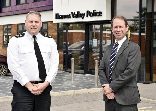 Police and Crime Commissioner Matthew Barber and Chief Constable John Campbell.
