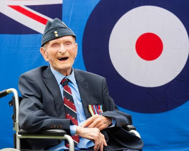 Second World War hero Clifford Storr pictured here celebrating his 100th birthday last year.