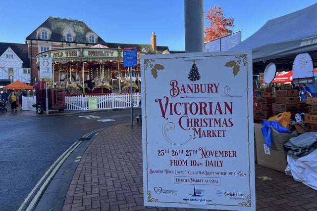 The Victorian Market occupied the Market Place from Friday November 25 until Sunday 27.