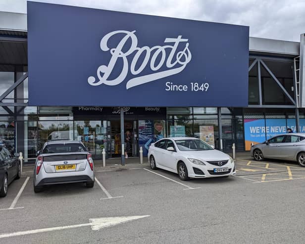 Boots the Chemist in the Banbury Cross Retail Park. Rumours have spread that one of the town's two branches will close as part of the company's consolidation