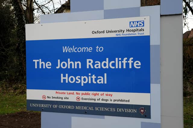 The John Radcliffe Hospital, Oxford where doctors and consultant will strike this month