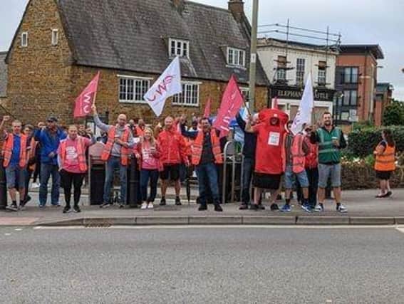 Banbury postal workers join the nationwide CWU 48 hour strike today Thursday September 8.