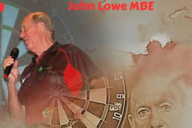 Darts legend John Lowe will appear at Danny's Sports Bar and Grill this weekend.