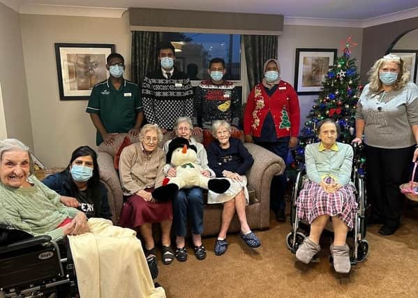 Residents of Glebefields wore festive jumpers to raise money for Save the Children