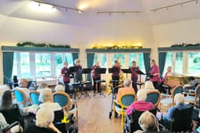 Residents at the Chacombe Park Care Home enjoyed a concert of Christmas bell-ringers.