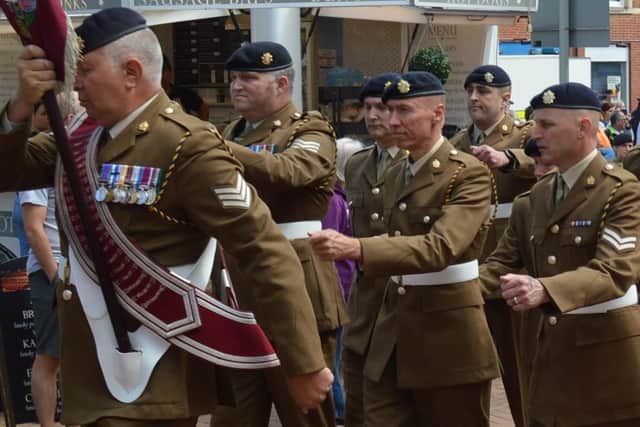 The Armed Forces Day parade in Banbury