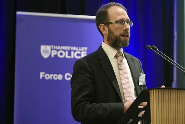 Matthew Barber, Police and Crime Commissioner for the Thames Valley Police region