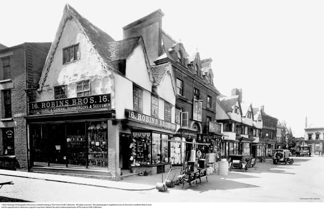 The Robins shop pictured in 1921