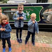 These children have enjoyed the thrill of a trip on a narrowboat on the Oxford Canal at Banbury
