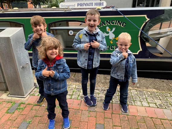 These children have enjoyed the thrill of a trip on a narrowboat on the Oxford Canal at Banbury