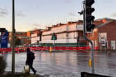 Cherwell Street has remained closed since Wednesday afternoon, when scaffolding partially collapsed at a building site, leaving two workers with serious injuries. (Credit: Jim Smith)