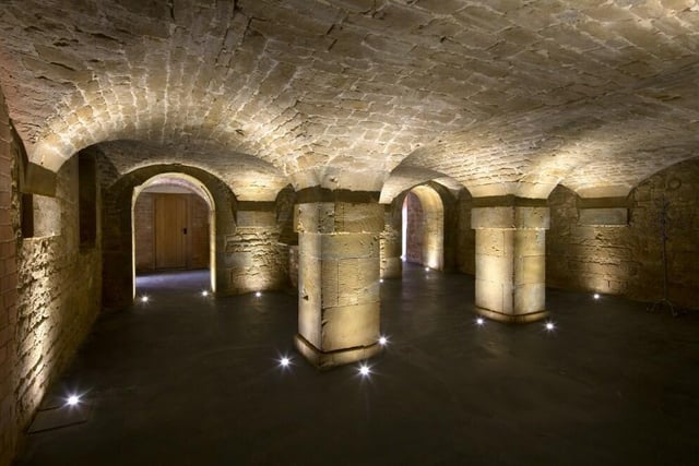 The cellars, which include the boiler room and plant room, have been completely refurbished to provide a wine cellar.