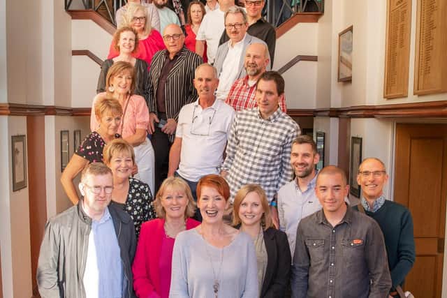 The gathering of Banbury Guardian staff from seven decades at their reunion last Friday. Picture by Andy Cox