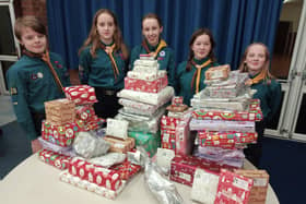 North Banbury Scouts spent the Scout night wrapping good as new toys, puzzles, games, books and other gifts, that they had donated.