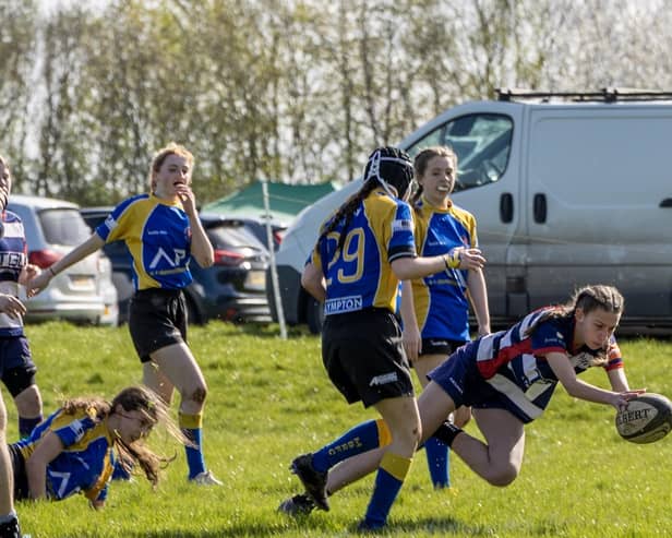Over 450 girls participated in Banbury Rugby Club's festival on Sunday.