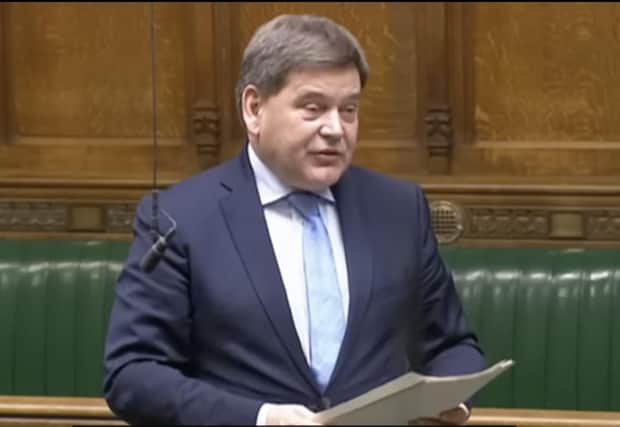 Andrew Bridgen MP who told the House of Commons he thought the vaccination programme should be stopped