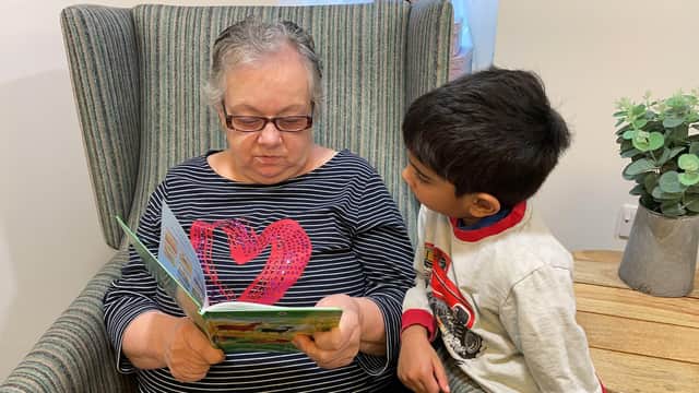 Both the children and the care home residents enjoyed the bedtime story reading very much.