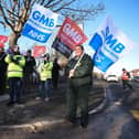 GMB ambulance staff on strike elsewhere in the county.