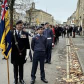 Tjark Andrews, who will bear the British Legion standard for the Chipping Norton branch at the Queen's funeral courtege on Monday