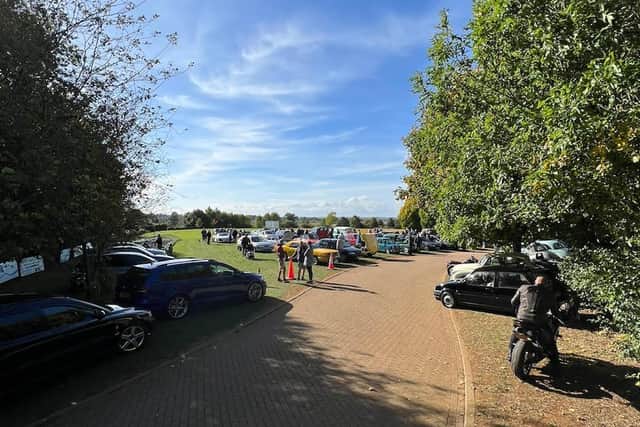 One of the Car and Bike Meet meetings held in warmer times this year