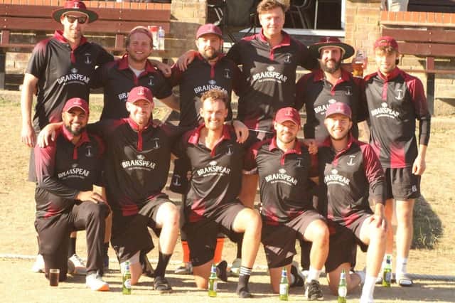 Banbury's players pose for the camera after their success at the ECB T20 Area Finals Day. Pictures by Finbarr Carroll