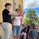 The first ever Chipping Norton Pride event culminated in a march around the town hall.