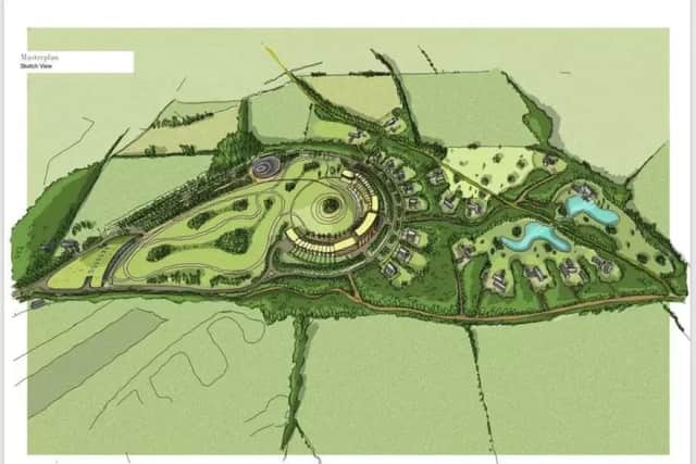 An aerial map of the planned Mullin Automotive park. West Oxfordshire District Council planning committee will consider this next Monday