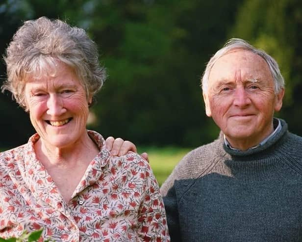 Lord and Lady Saye and Sele. With the help of Dementia Active, Banbury Lord Saye was able to live at home in the couple's flat in Godswell, Bloxham