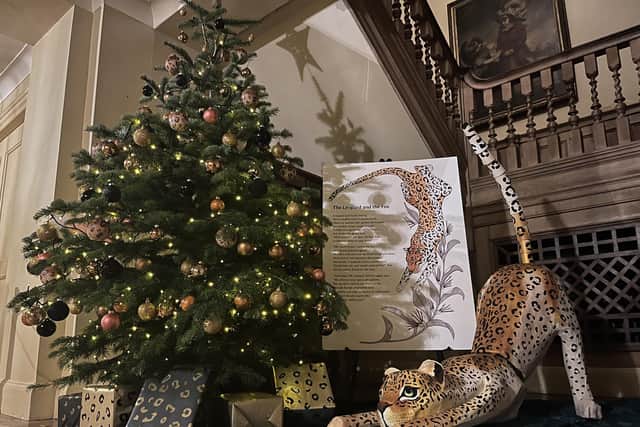 A festive display relating to the Aesop tale, The Leopard and the Fox. National Trust Images