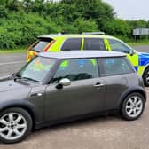 A fingerprint reader found the driver of this Mini to be disqualified
