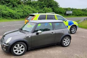 A fingerprint reader found the driver of this Mini to be disqualified