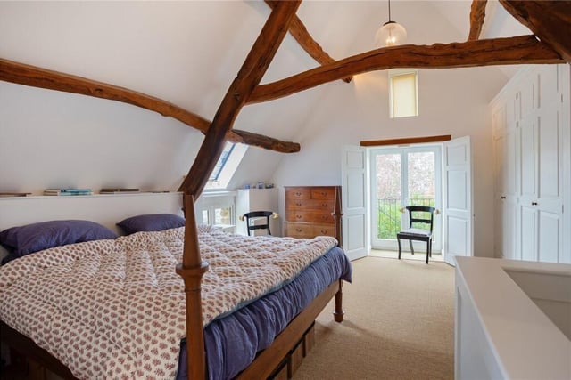 The property contains five sizeable bedrooms.