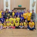 The young dancers and their partners taking part in Strictly Brackley Town Juniors.