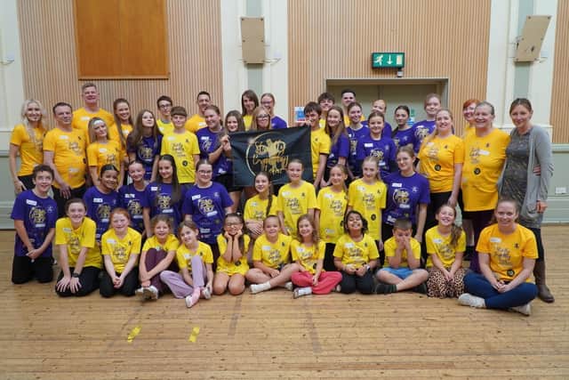 The young dancers and their partners taking part in Strictly Brackley Town Juniors.