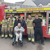 Banbury Fire Station paid a special visit to Care UK's Highmarket House